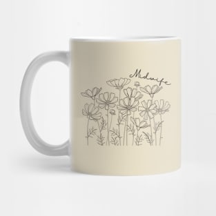 Wildflower Midwife Labor and Delivery Mug